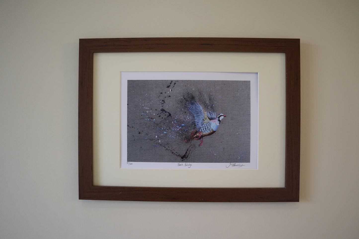 Framed French Partridge