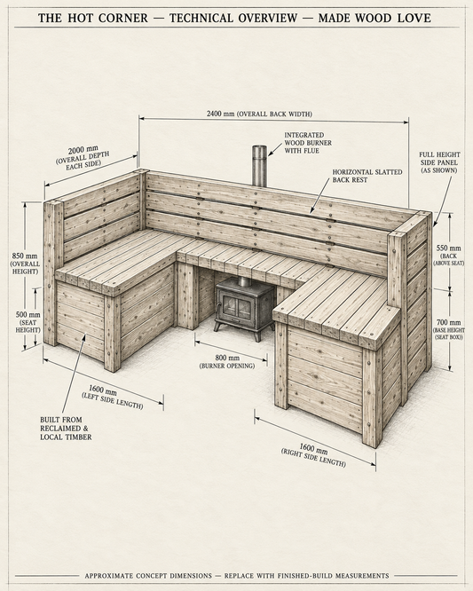 THE HOT CORNER by Made Wood Love – photo 2 of 5