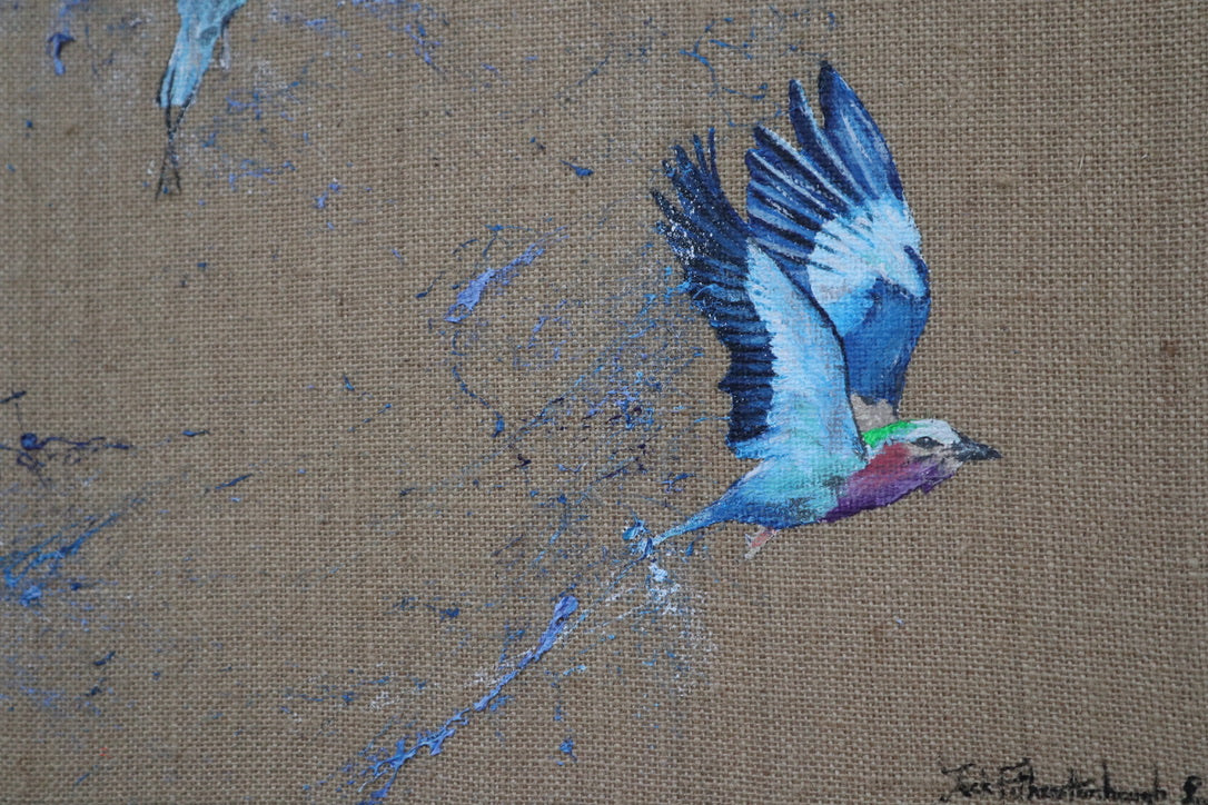 Lilac Breasted Rollers - Original Artwork