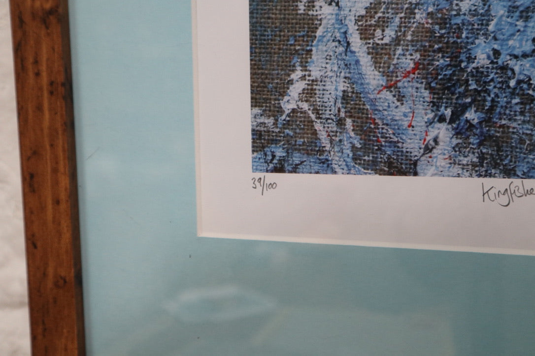 39/100 Kingfisher in a limited edition Frame