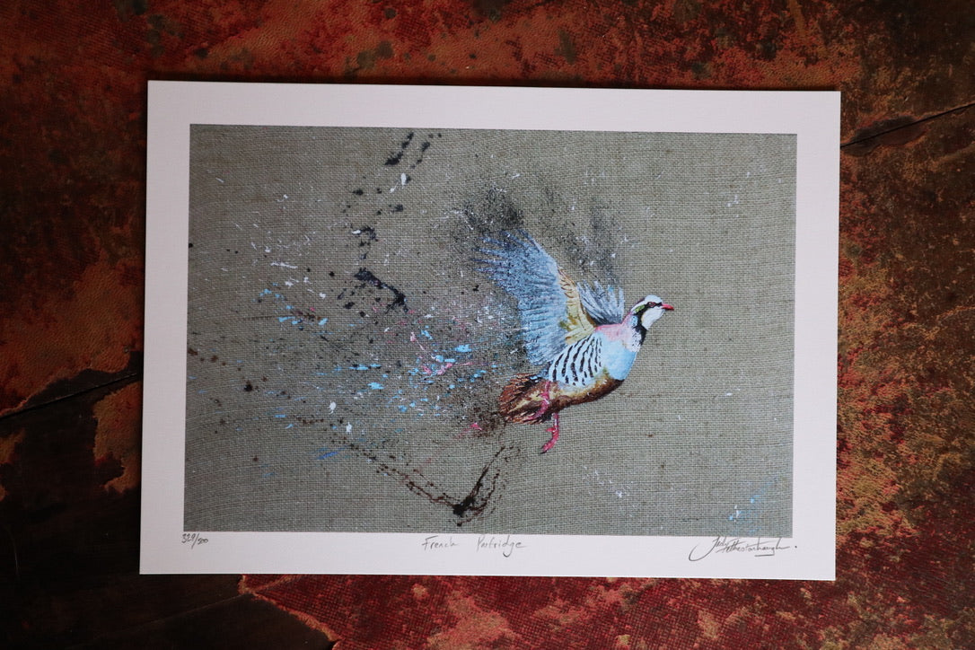 Framed French Partridge