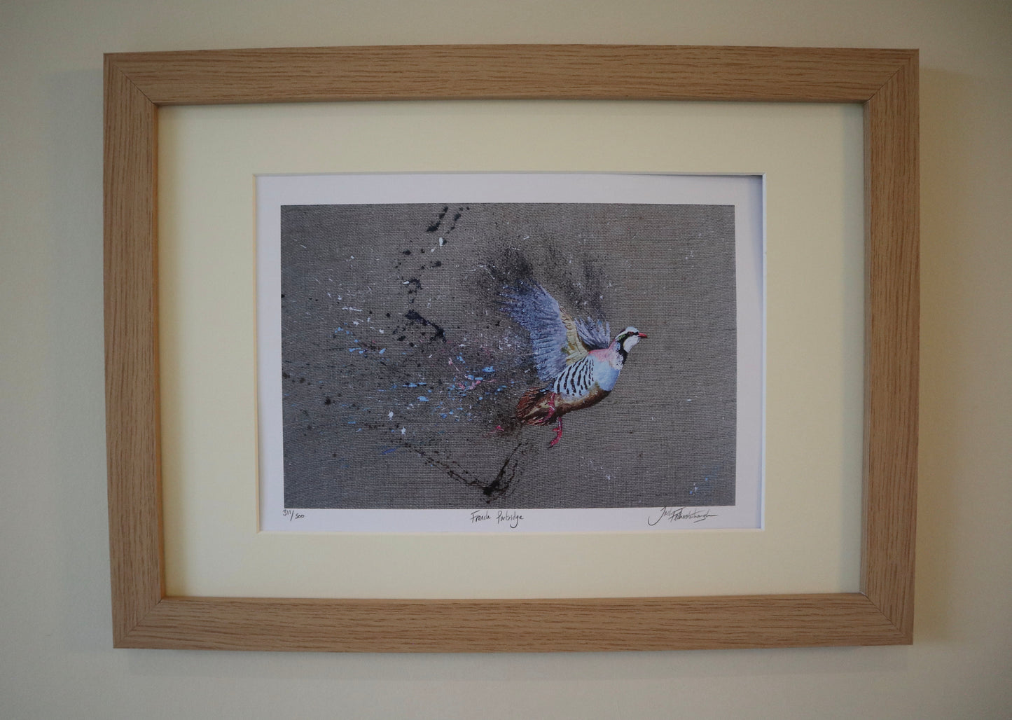 Framed French Partridge