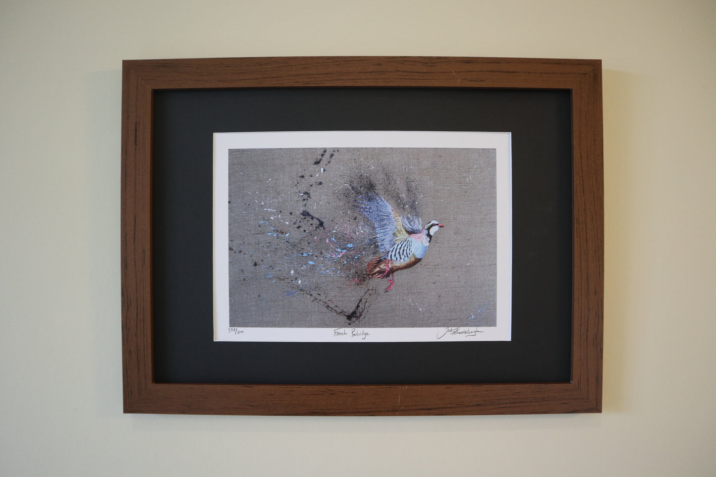 Framed French Partridge
