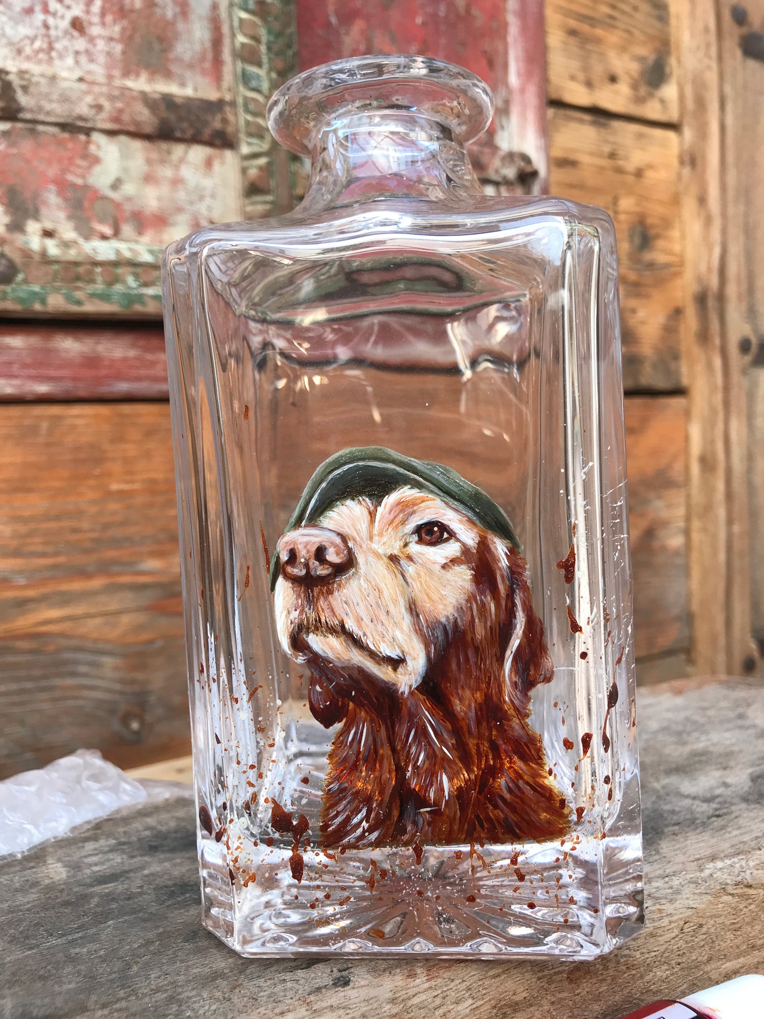 Custom Hand-Painted Pet Portrait Glass — Created From Your Photo by Jack Fetherstonhaugh – photo 1 of 28