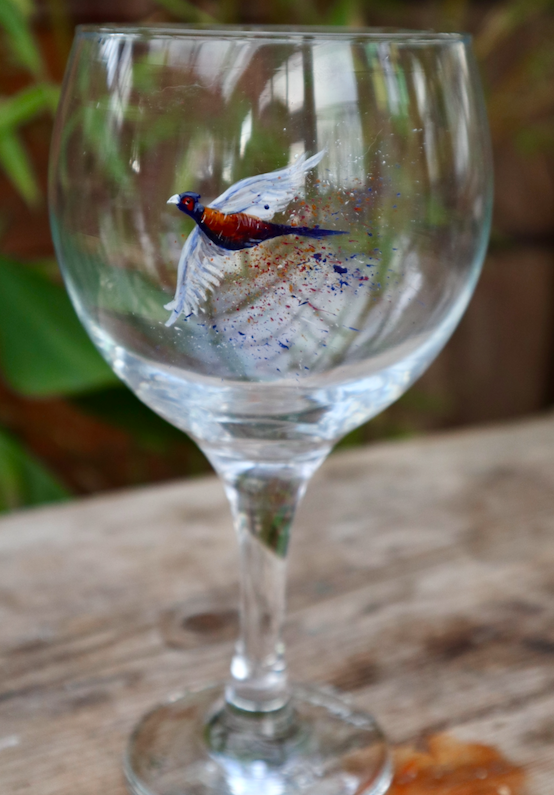 Pheasant Gin Glass