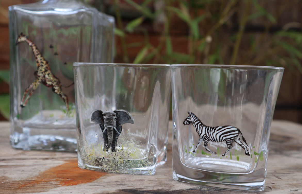 Safari Decanter and glass set