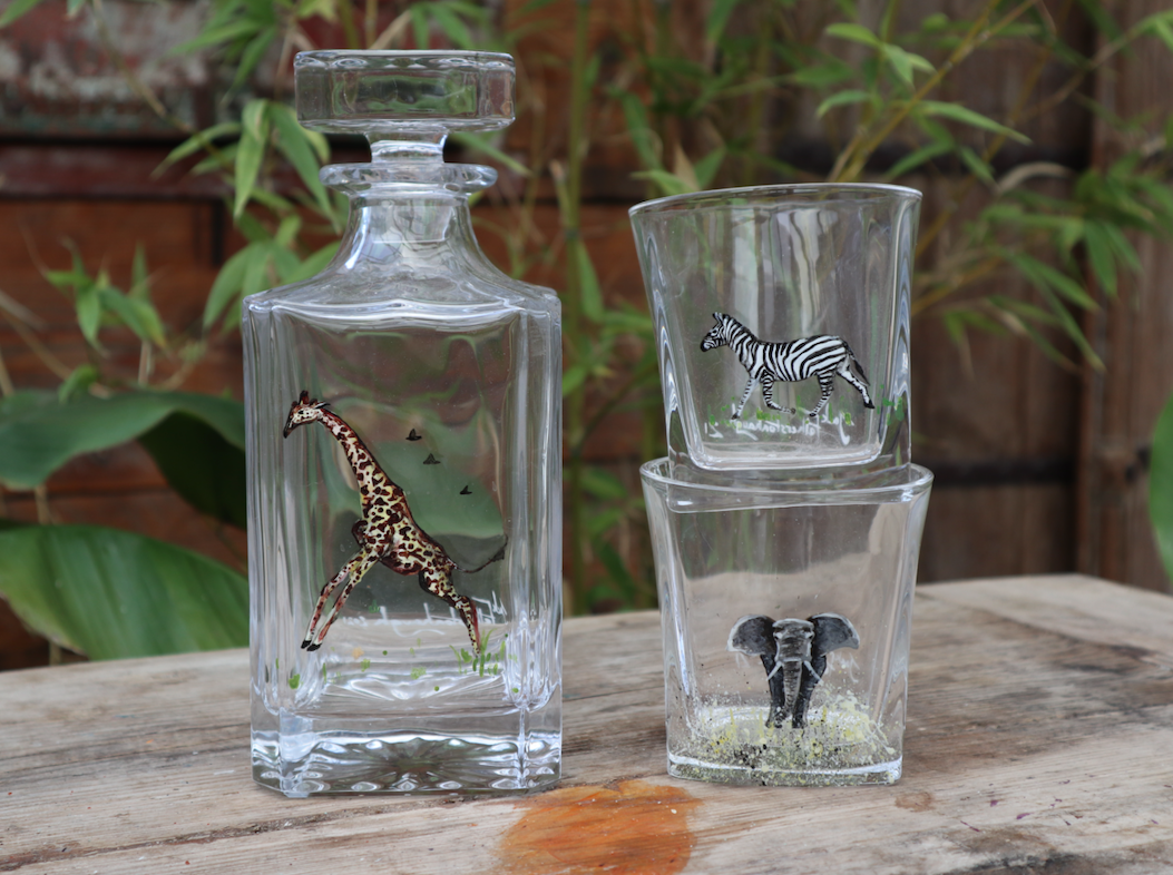 Safari Decanter and glass set