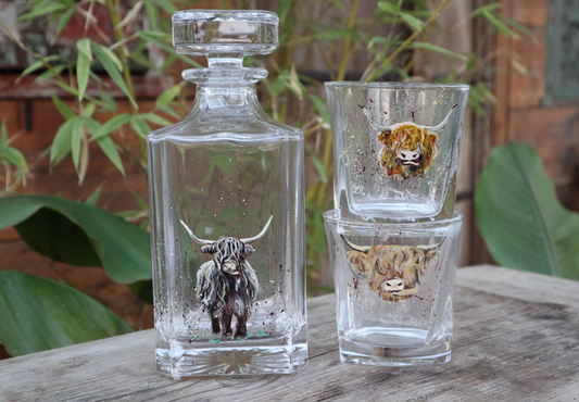 Highland Cow Glassware