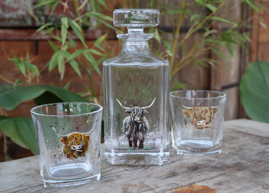Highland Cow Glassware