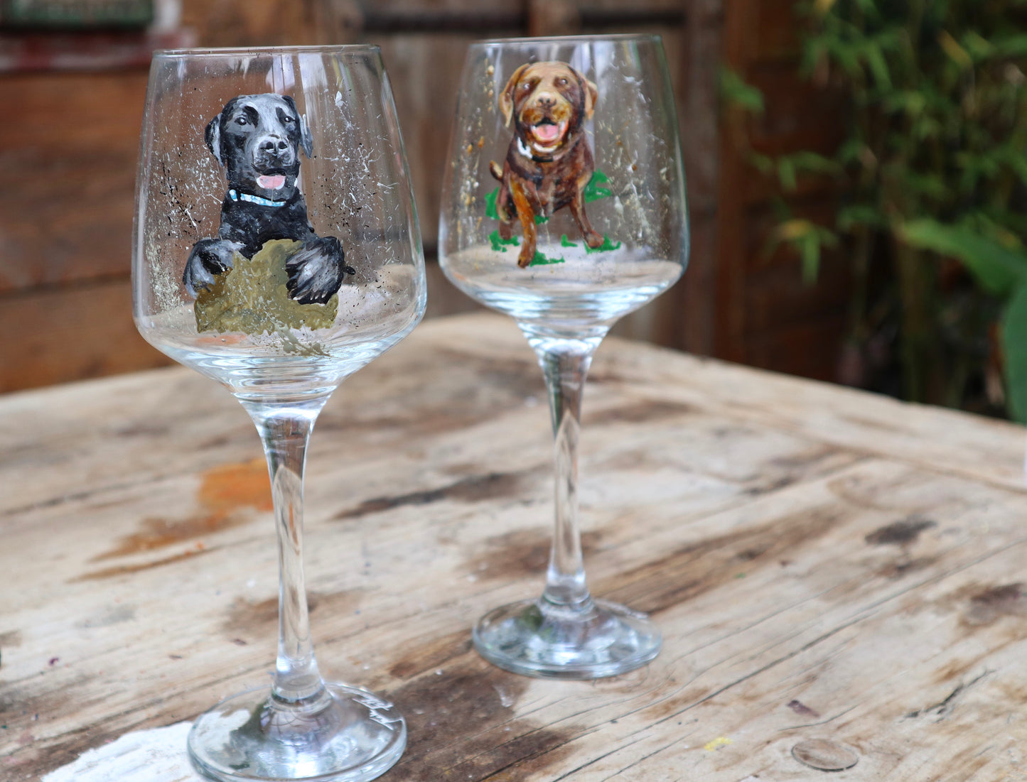 Pet PAWtraits Hand painted on Glassware