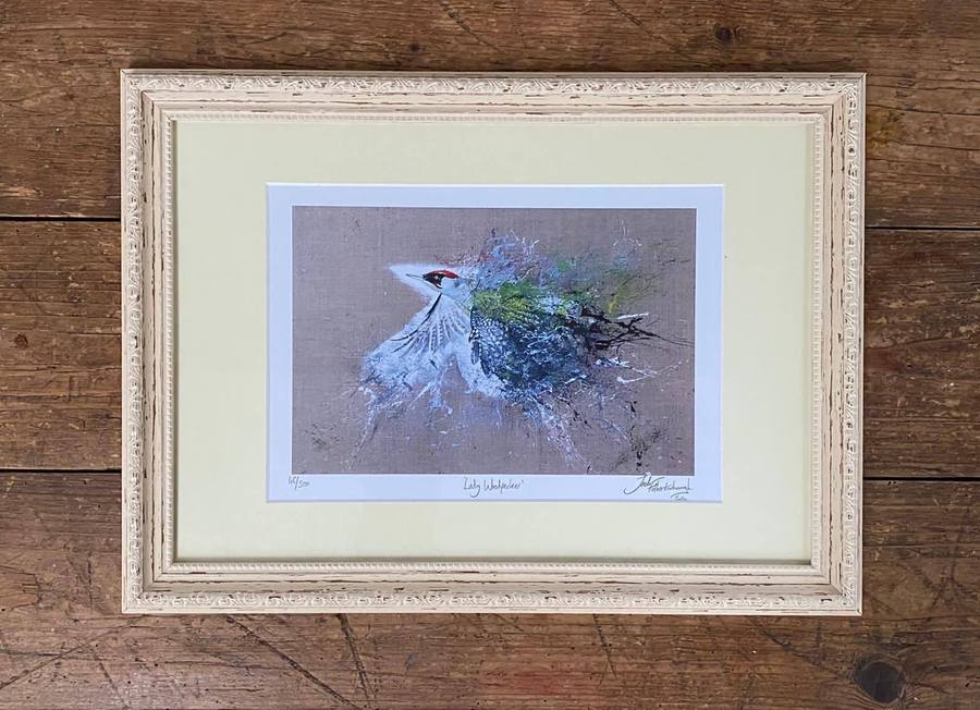 Framed Lady Woodpecker