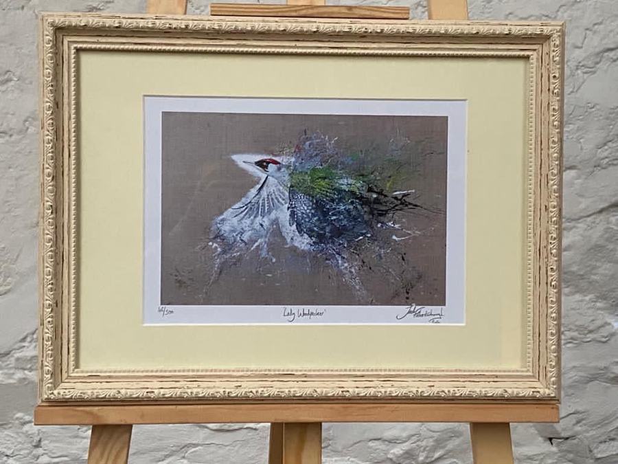Framed Lady Woodpecker