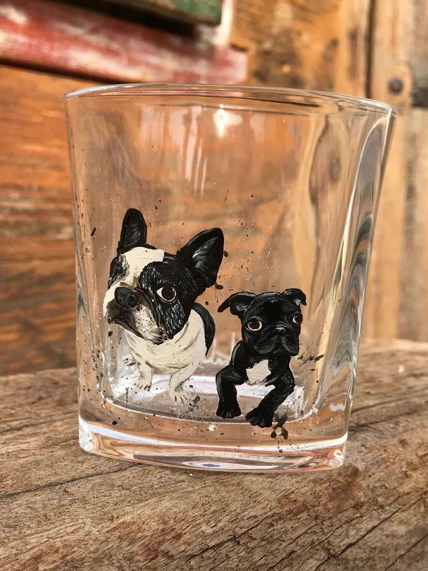 Pet PAWtraits Hand painted on Glassware