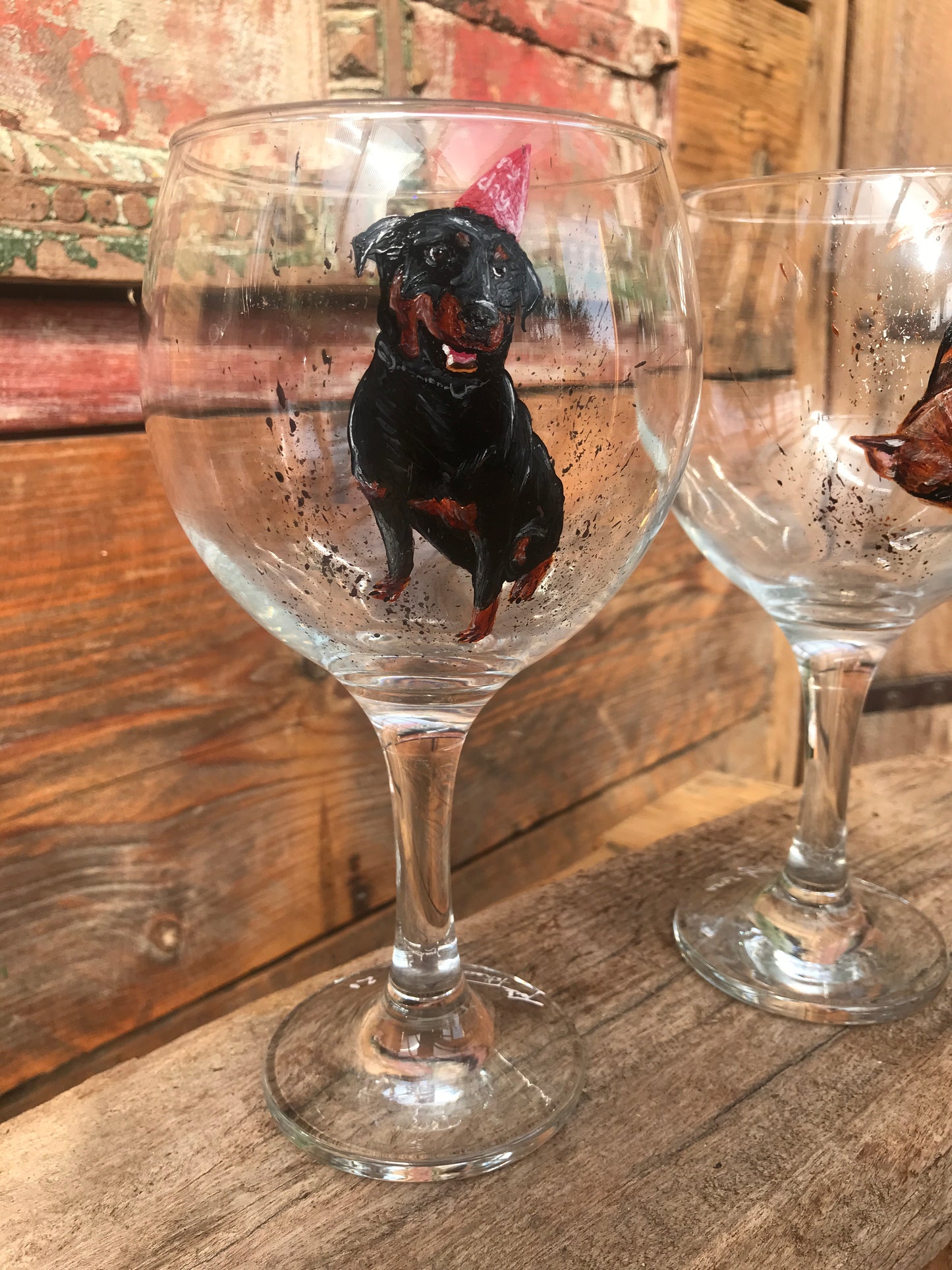Pet PAWtraits Hand painted on Glassware