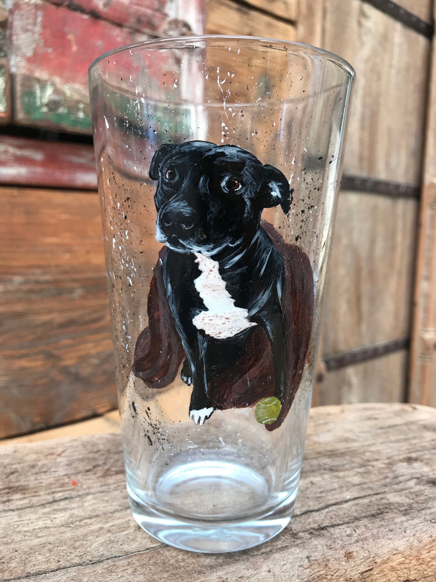 Pet PAWtraits Hand painted on Glassware