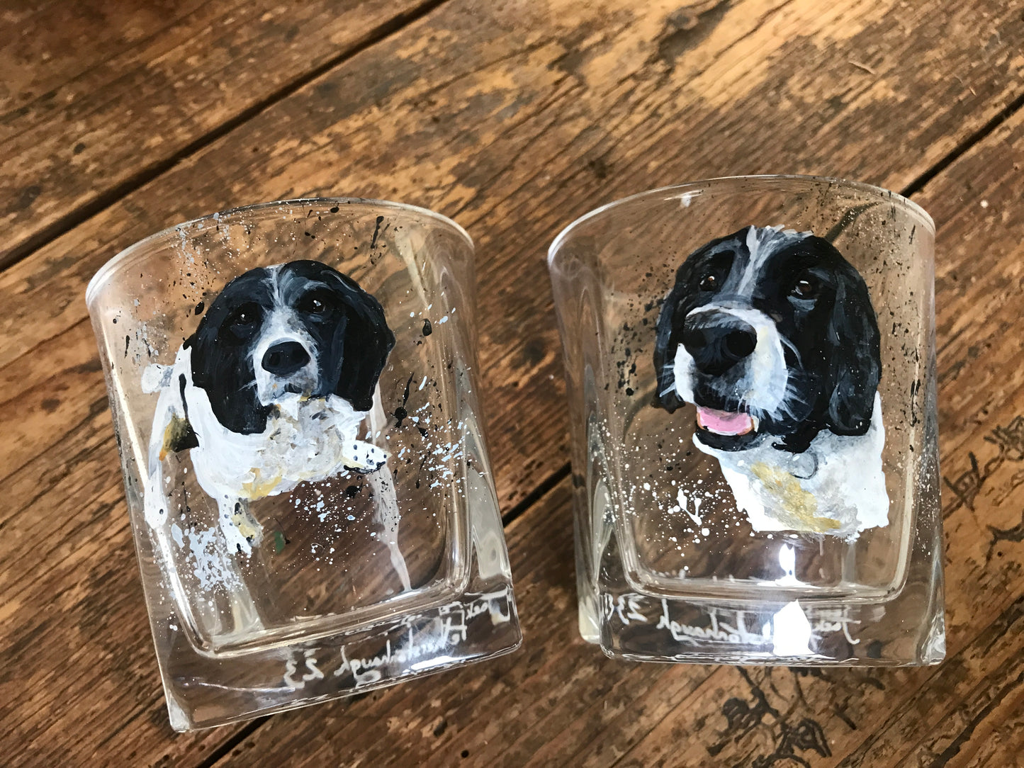 Pet PAWtraits Hand painted on Glassware