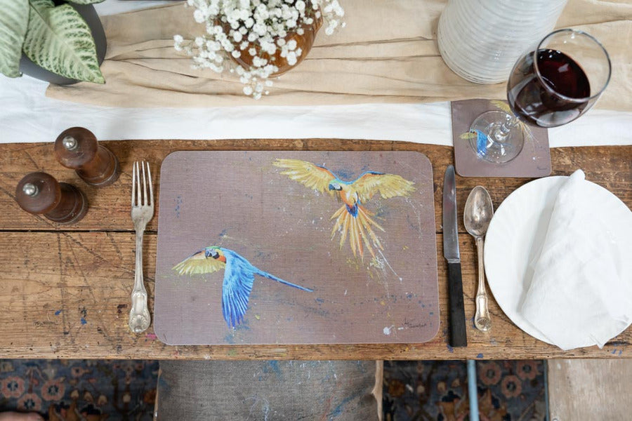 Original Bird Placemat & Coaster Set