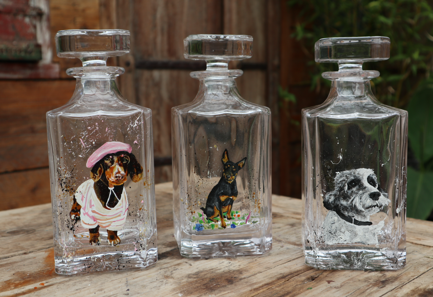 Pet PAWtraits Hand painted on Glassware