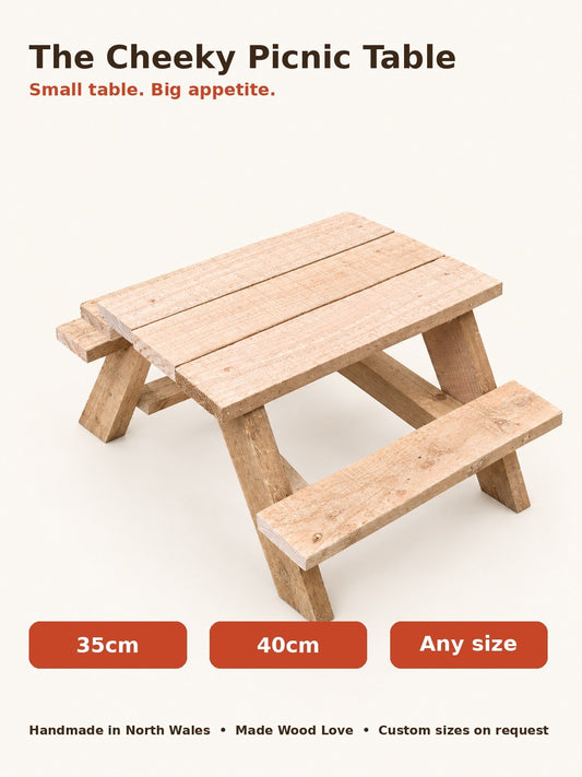 The Cheeky Picnic Table – Mini Picnic Bench