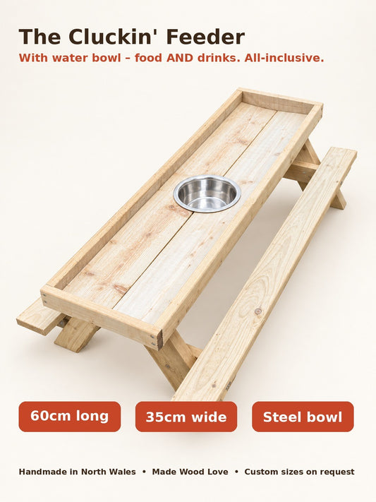 The Cluckin' Feeder – Chicken Picnic Table