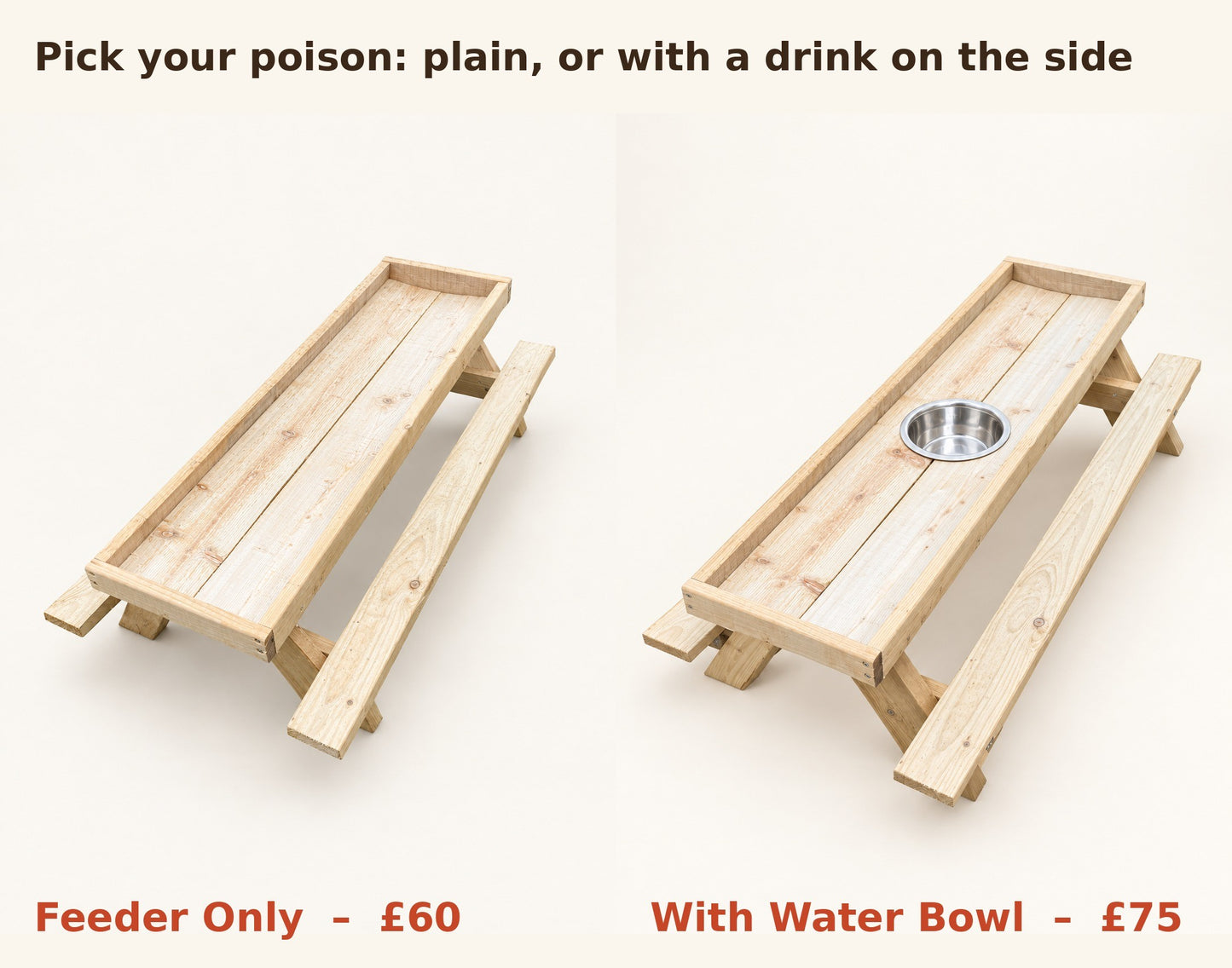 The Cluckin' Feeder – Chicken Picnic Table