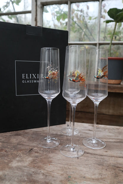 Hand-Painted Pheasant Glassware by Jack Fetherstonhaugh – photo 6 of 16