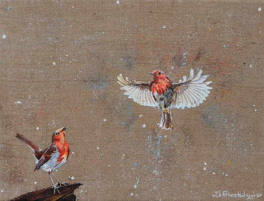 Robin is Home for Christmas - Original Artwork