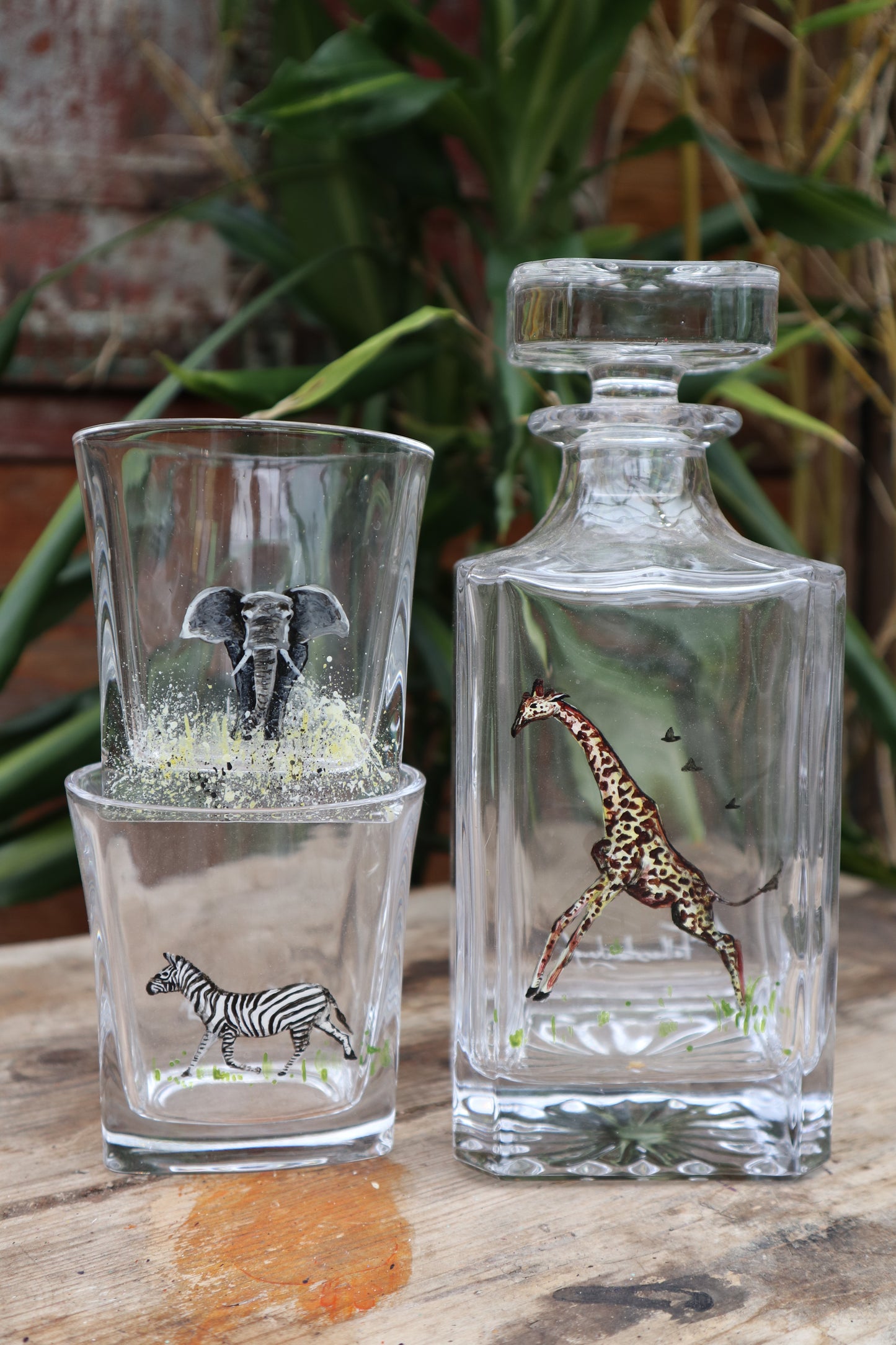 Safari Decanter and glass set