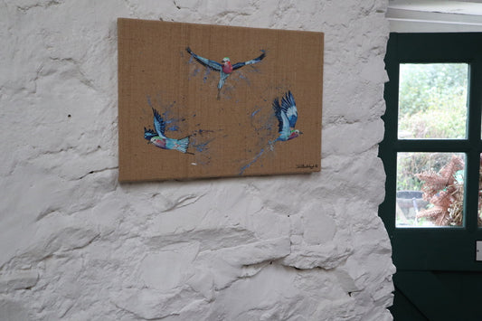 Lilac Breasted Rollers - Original Artwork