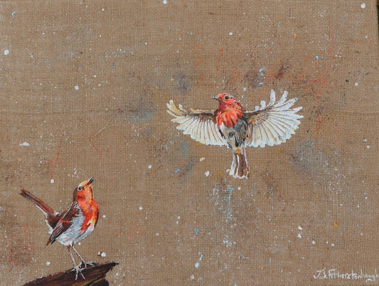 Robin is Home for Christmas - Original Artwork