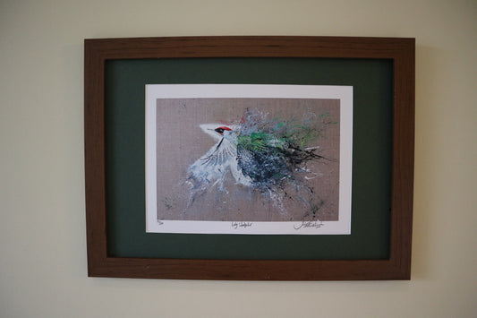 Framed Lady Woodpecker