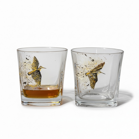 Pair of Woodcock Whisky Glasses