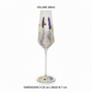 Hand-Painted Floral Champagne Glass – 280 ml by Jack Fetherstonhaugh – photo 4 of 6