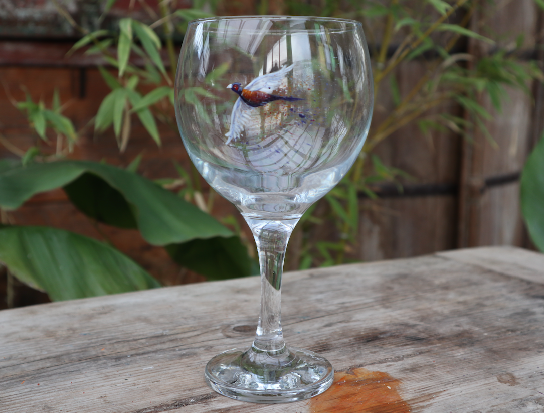 Pheasant Gin Glass