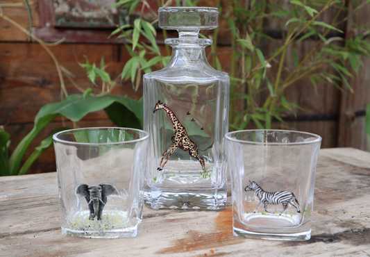 Safari Decanter and glass set