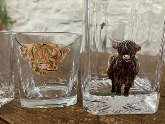 Highland Cow Glassware