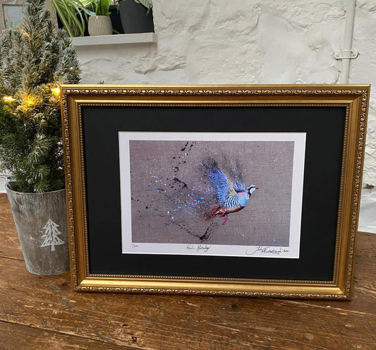 Framed French Partridge